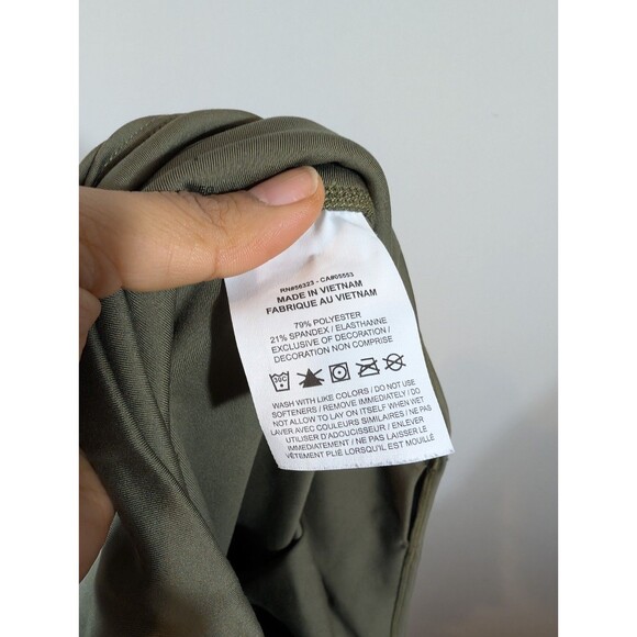 Nike Dri Fit Womens Green High Waist Athletic Leggings Sz XL Workout Training - Picture 7 of 8